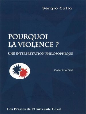 cover image of Pourquoi la violence ?